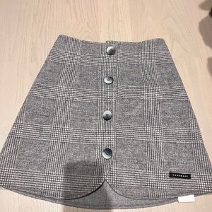 Vintage Wool Skirt Cloud Season Size S